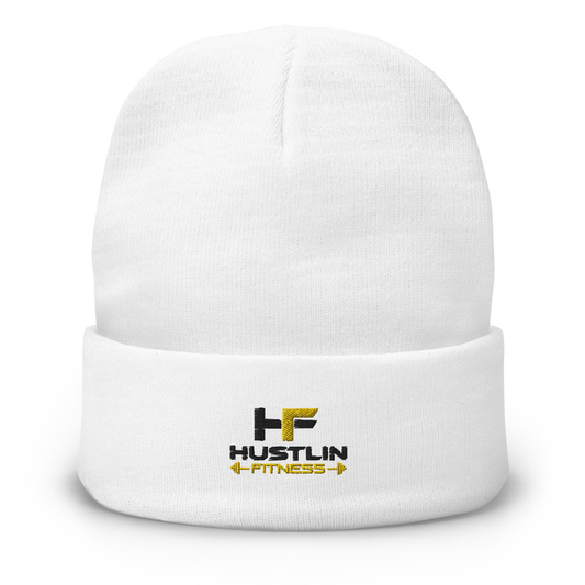 Hustle Comfy White Hat - Hustlin Ftiness 